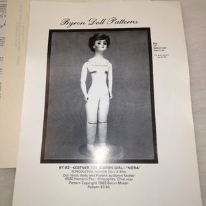 Byron Doll Pattern Gibson Girl Doll body seeing Pattern, 17 inch doll